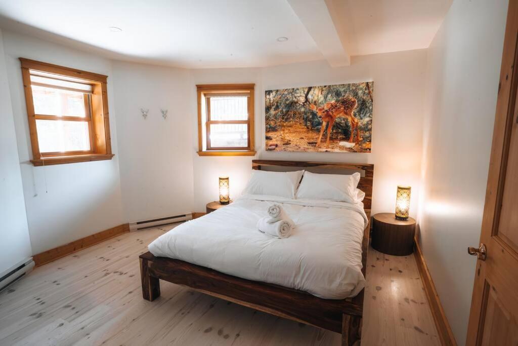 Chalet Red Deer Spa At Fiddler Lake Mille-Isles Zewnętrze zdjęcie