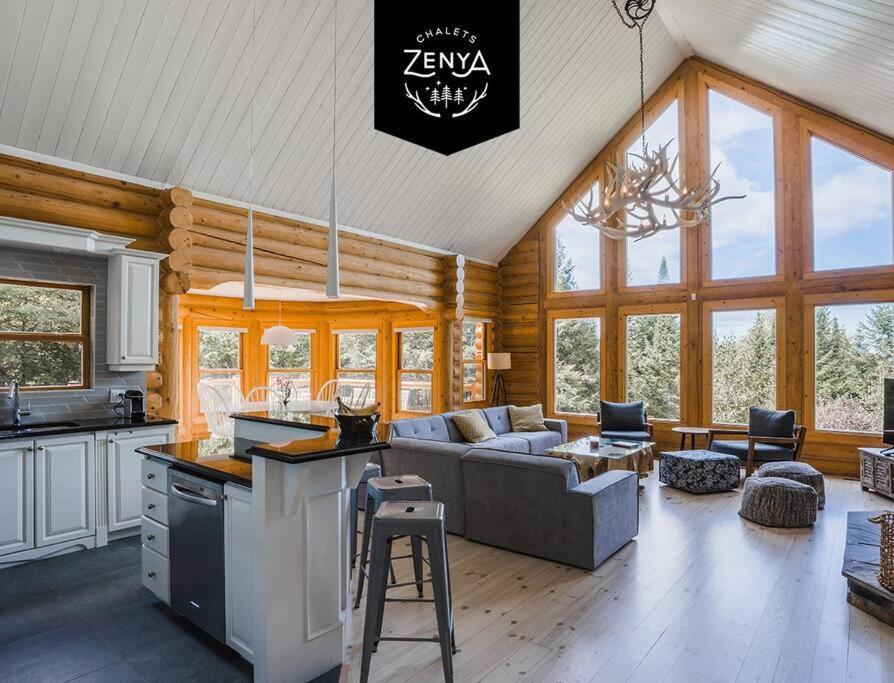 Chalet Red Deer Spa At Fiddler Lake Mille-Isles Zewnętrze zdjęcie