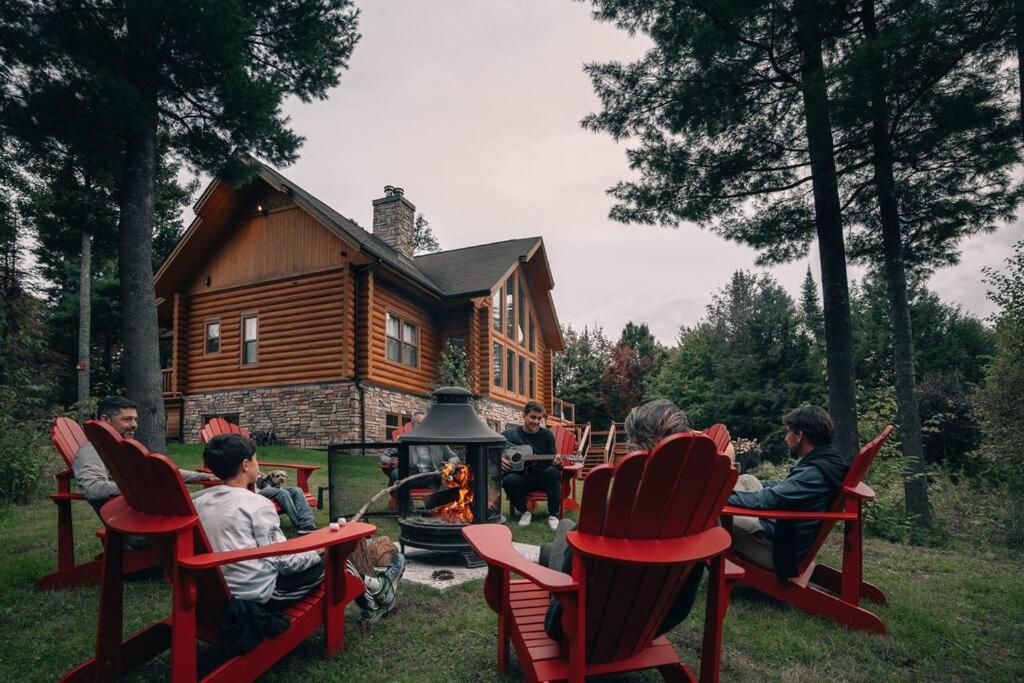Chalet Red Deer Spa At Fiddler Lake Mille-Isles Zewnętrze zdjęcie
