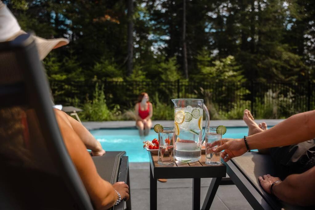 Chalet Red Deer Spa At Fiddler Lake Mille-Isles Zewnętrze zdjęcie
