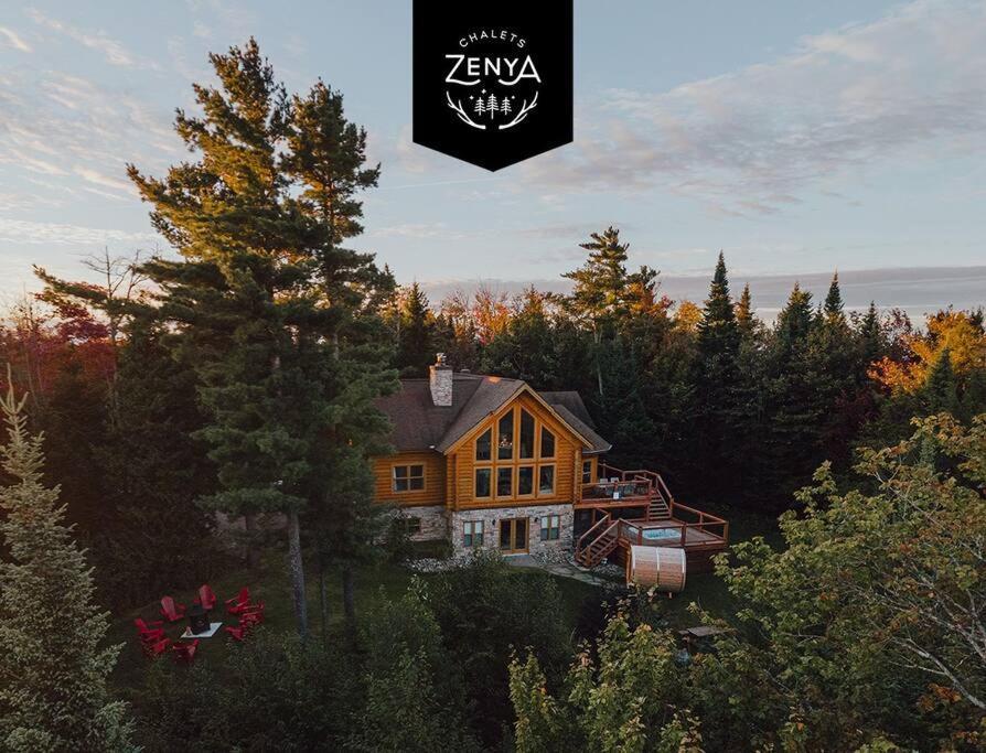 Chalet Red Deer Spa At Fiddler Lake Mille-Isles Zewnętrze zdjęcie